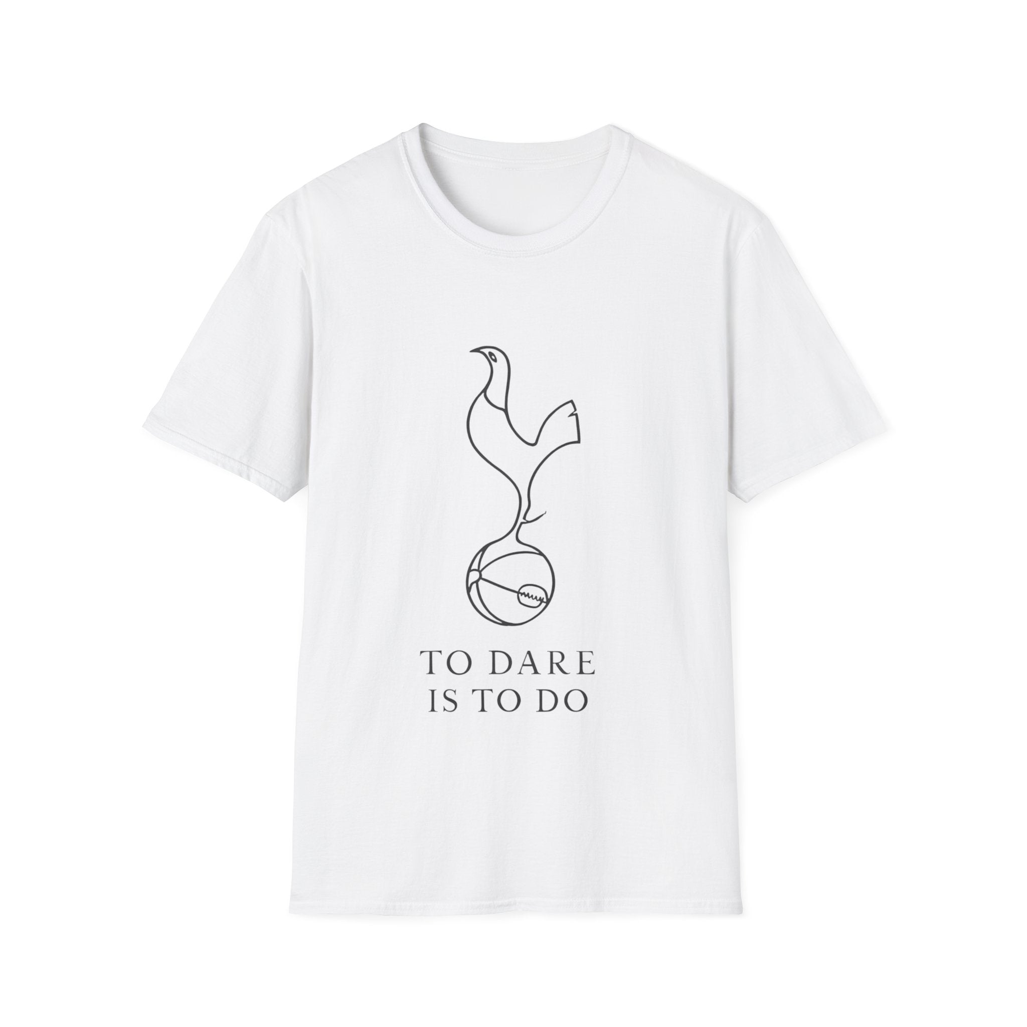 To Dare Is To Do T-Shirt – Minimalist Football Crest Tee