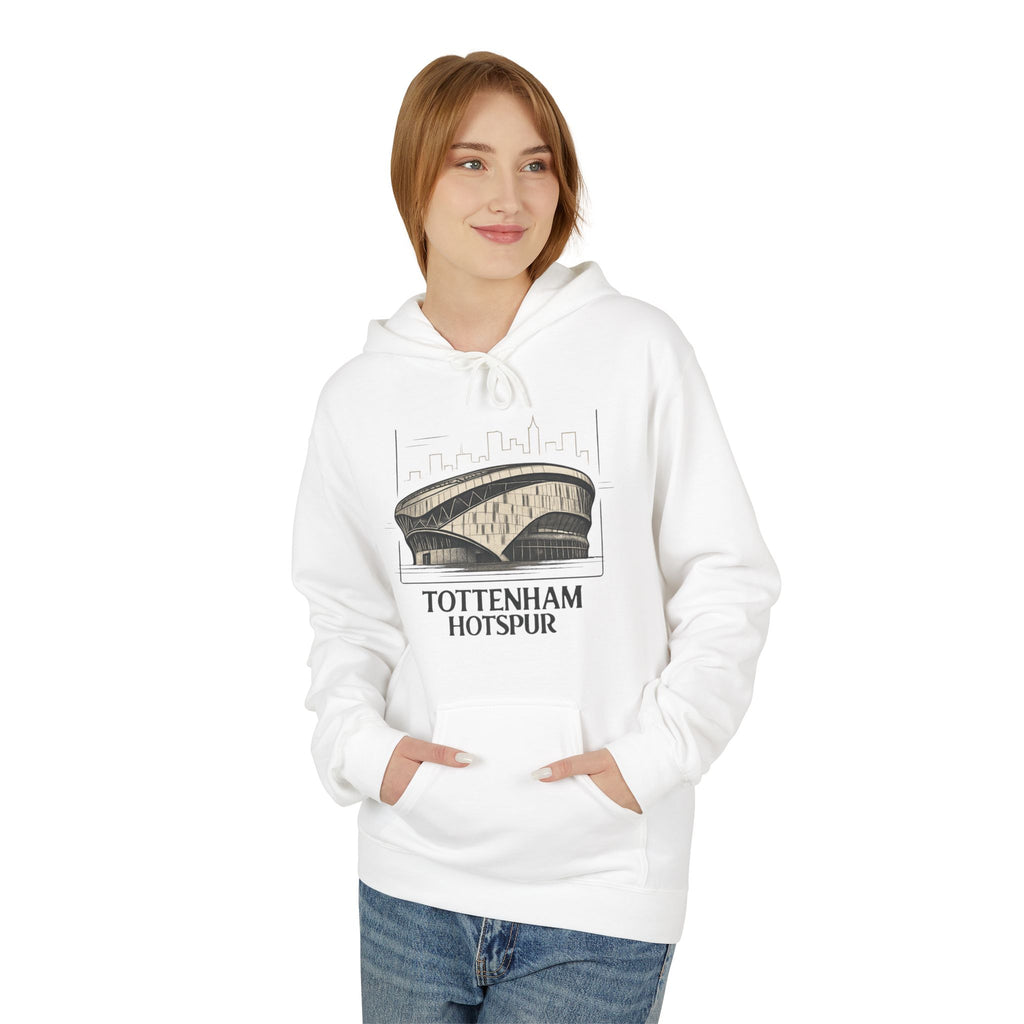 Tottenham Hotspur Stadium Hoodie — Vintage Stadium Illustration Football Fan Pullover