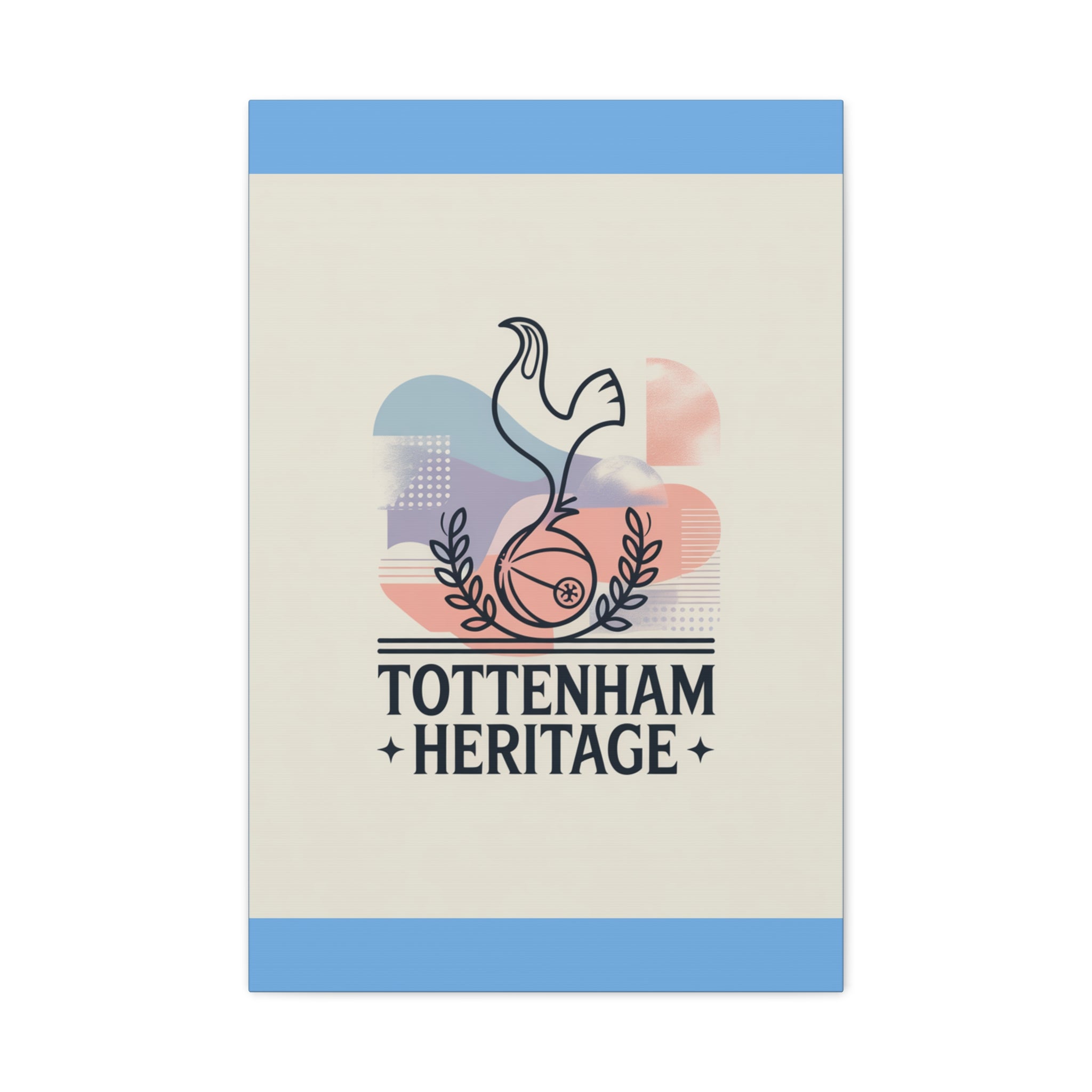 tottenham heritage abstract canvas art Matte Canvas, Stretched, 1.25"
