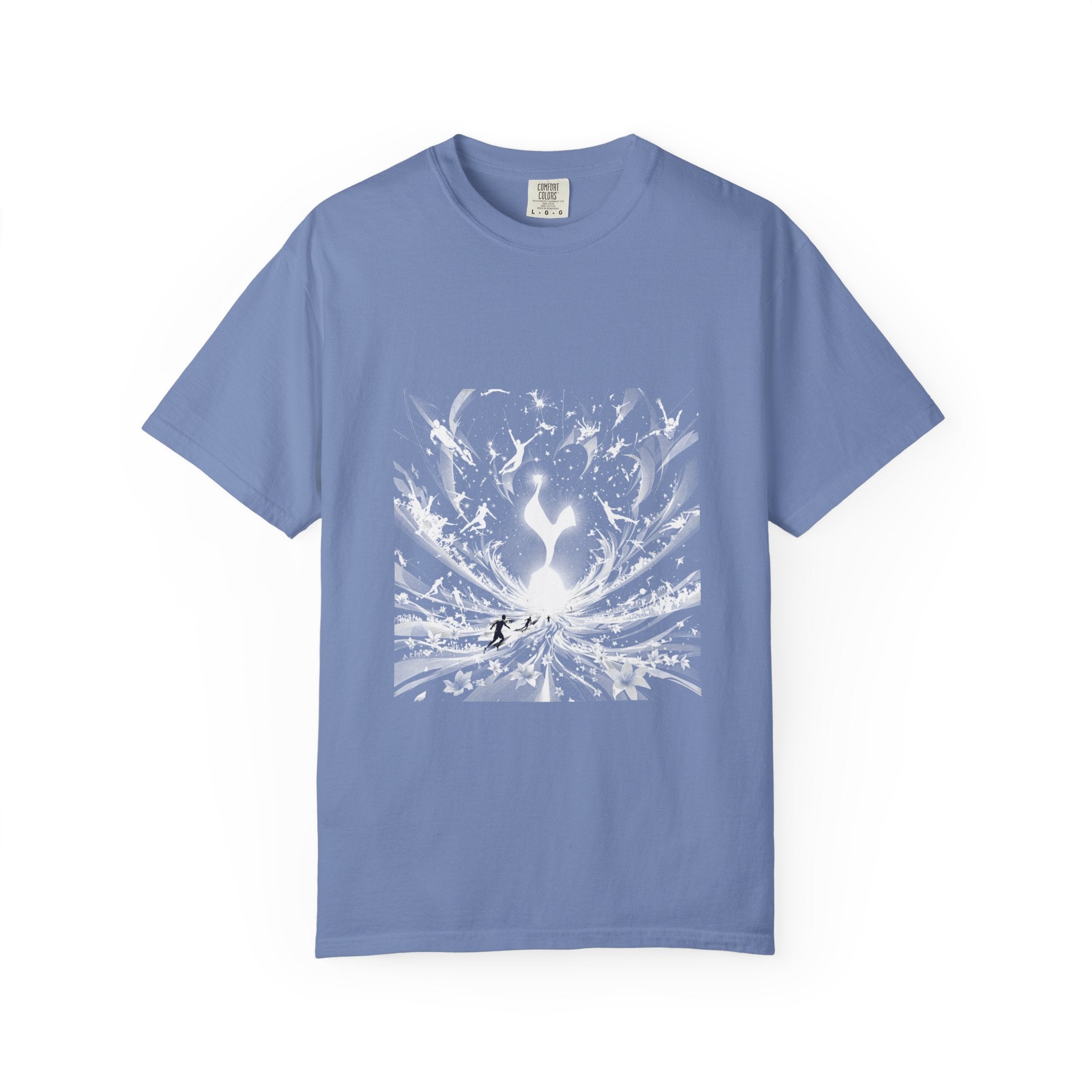 Artistic Flame Unisex T-Shirt - Garment-Dyed Graphic Tee