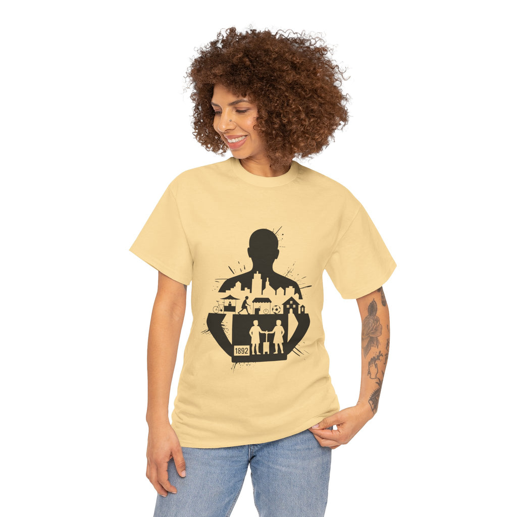 tottenham spurs abstract special Urban Silhouette Unisex Heavy Cotton Tee - Creative Cityscape Design