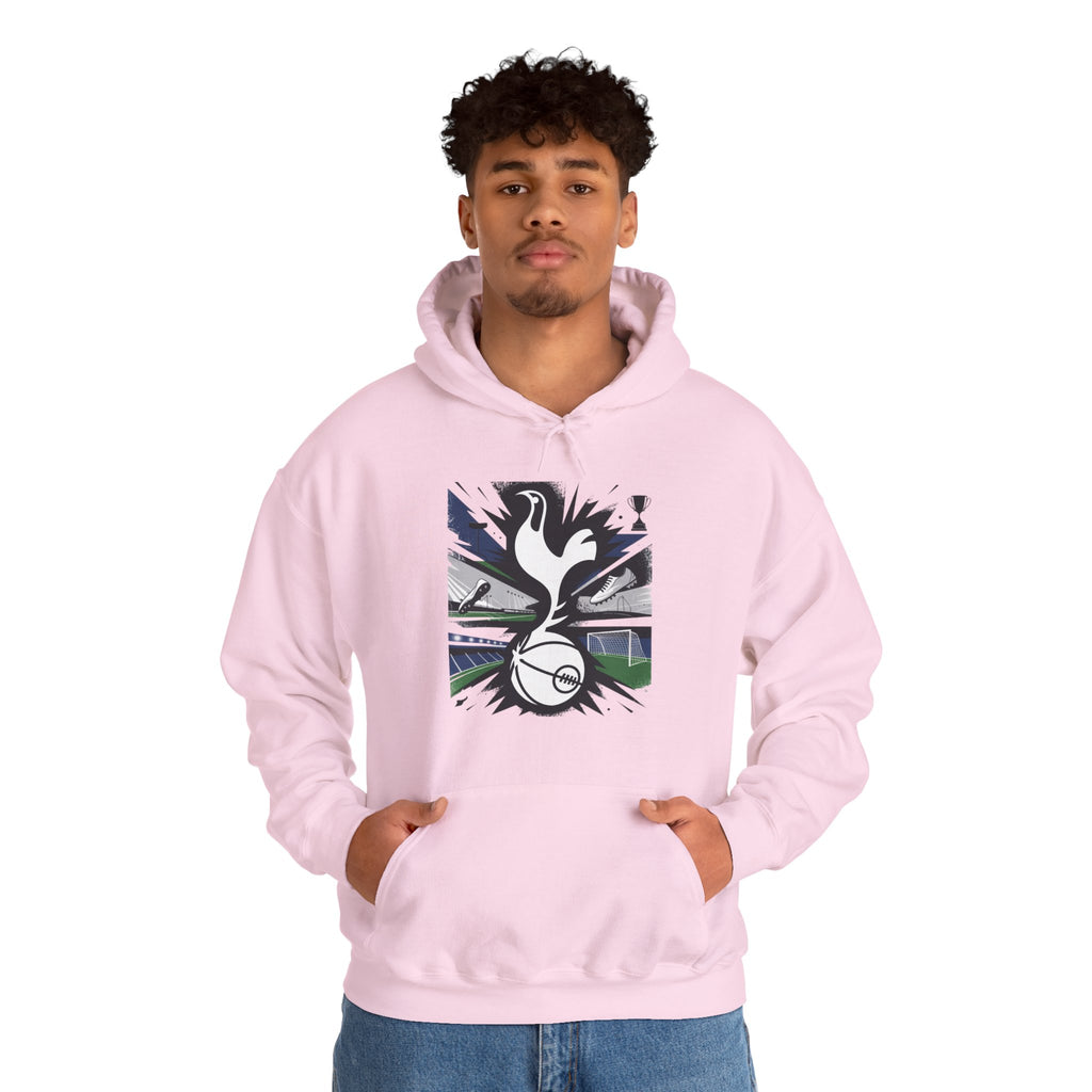 Tottenham Hotspur Crest Hoodie — Dynamic Streaks Football Fan Pullover