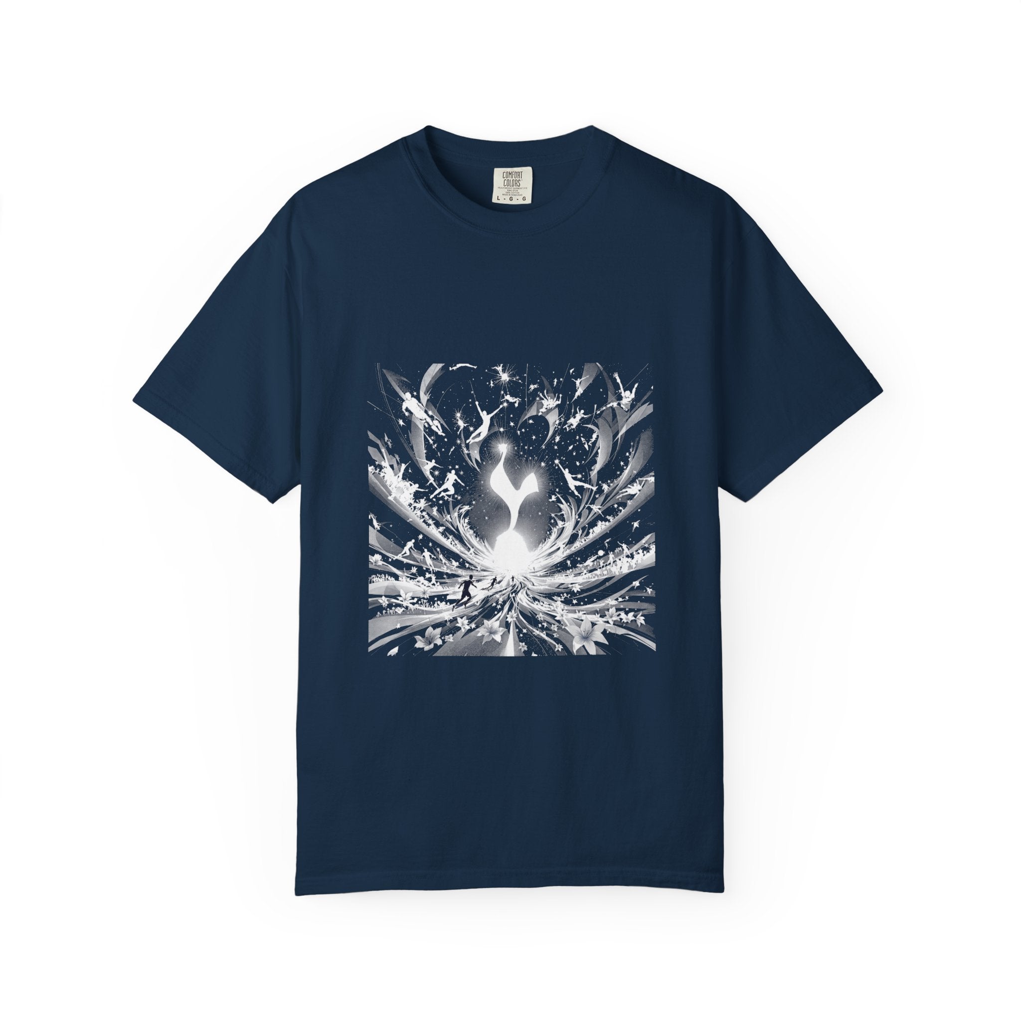 Artistic Flame Unisex T-Shirt - Garment-Dyed Graphic Tee