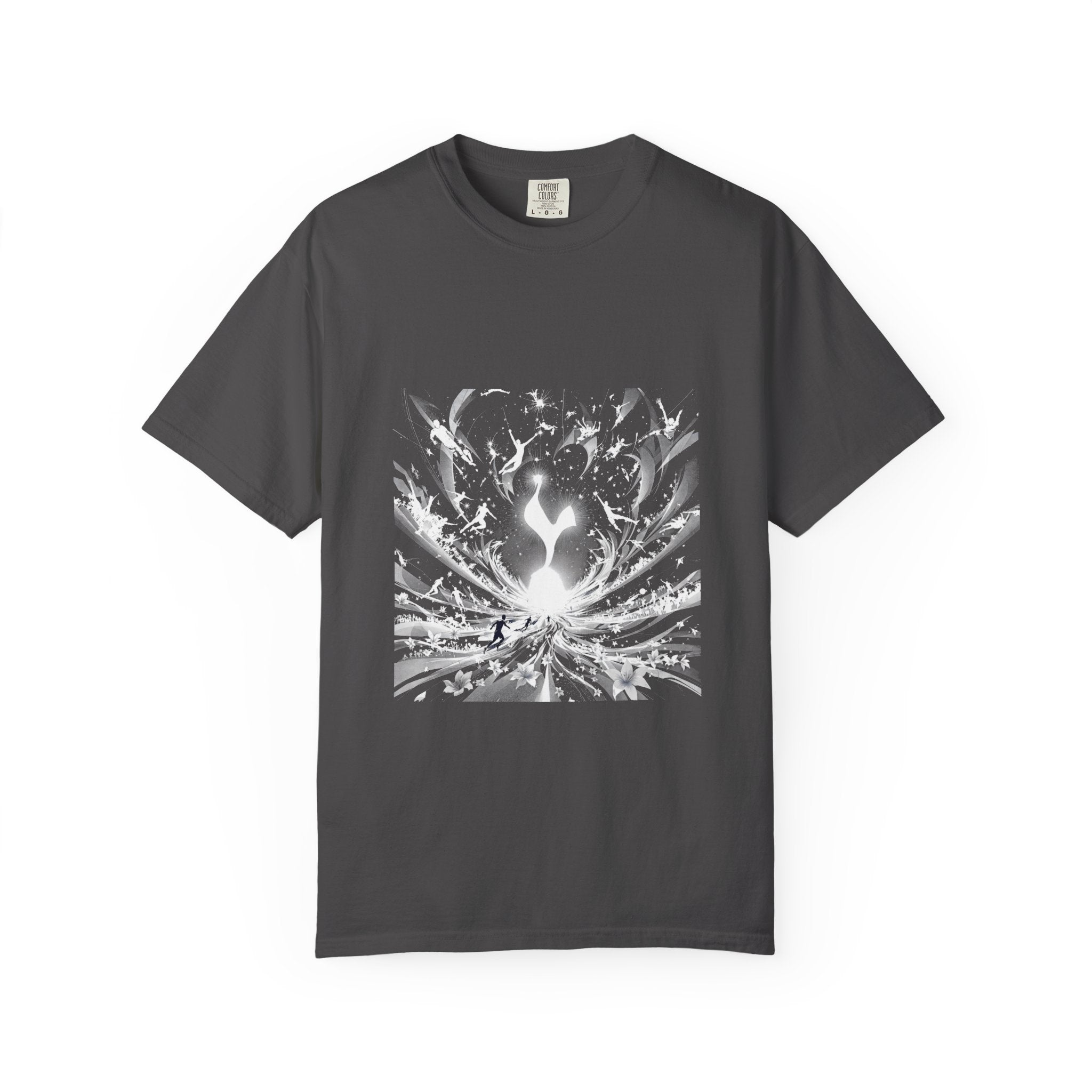 Artistic Flame Unisex T-Shirt - Garment-Dyed Graphic Tee