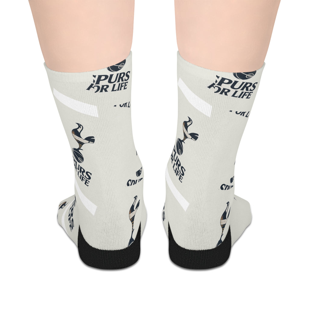 Tottenham spurs unofficial Inspirational Mid-Length Socks - Spread Positivity for Everyday Comfort