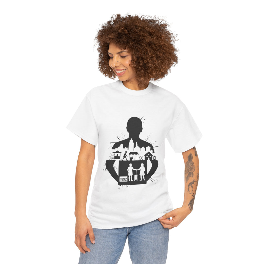 tottenham spurs abstract special Urban Silhouette Unisex Heavy Cotton Tee - Creative Cityscape Design