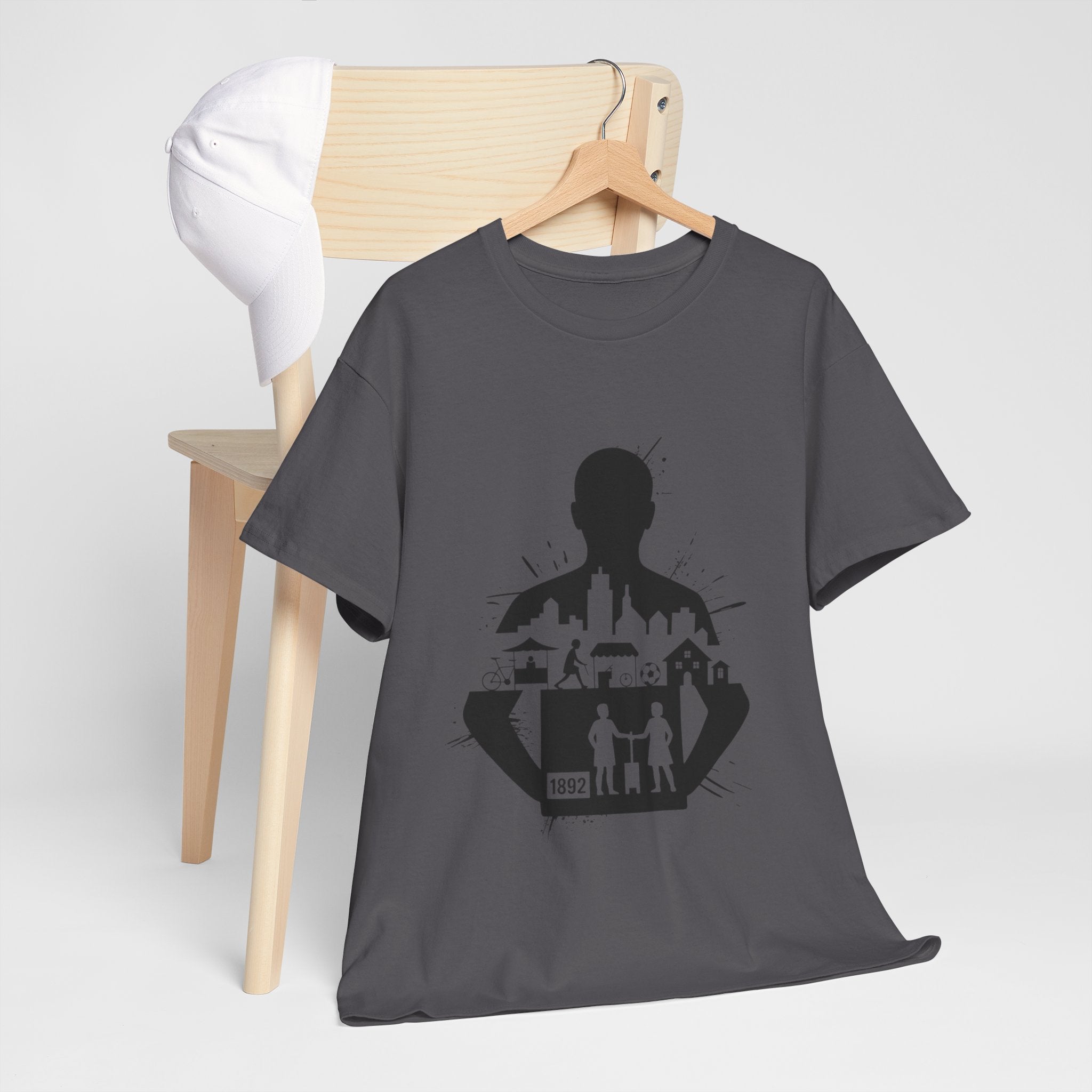 tottenham spurs abstract special Urban Silhouette Unisex Heavy Cotton Tee - Creative Cityscape Design