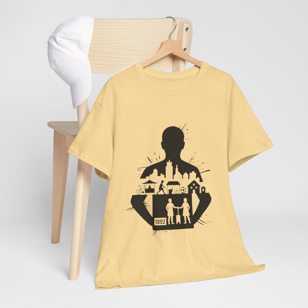 tottenham spurs abstract special Urban Silhouette Unisex Heavy Cotton Tee - Creative Cityscape Design