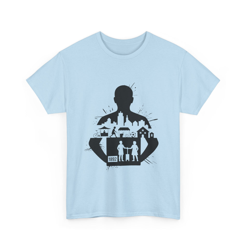 tottenham spurs abstract special Urban Silhouette Unisex Heavy Cotton Tee - Creative Cityscape Design