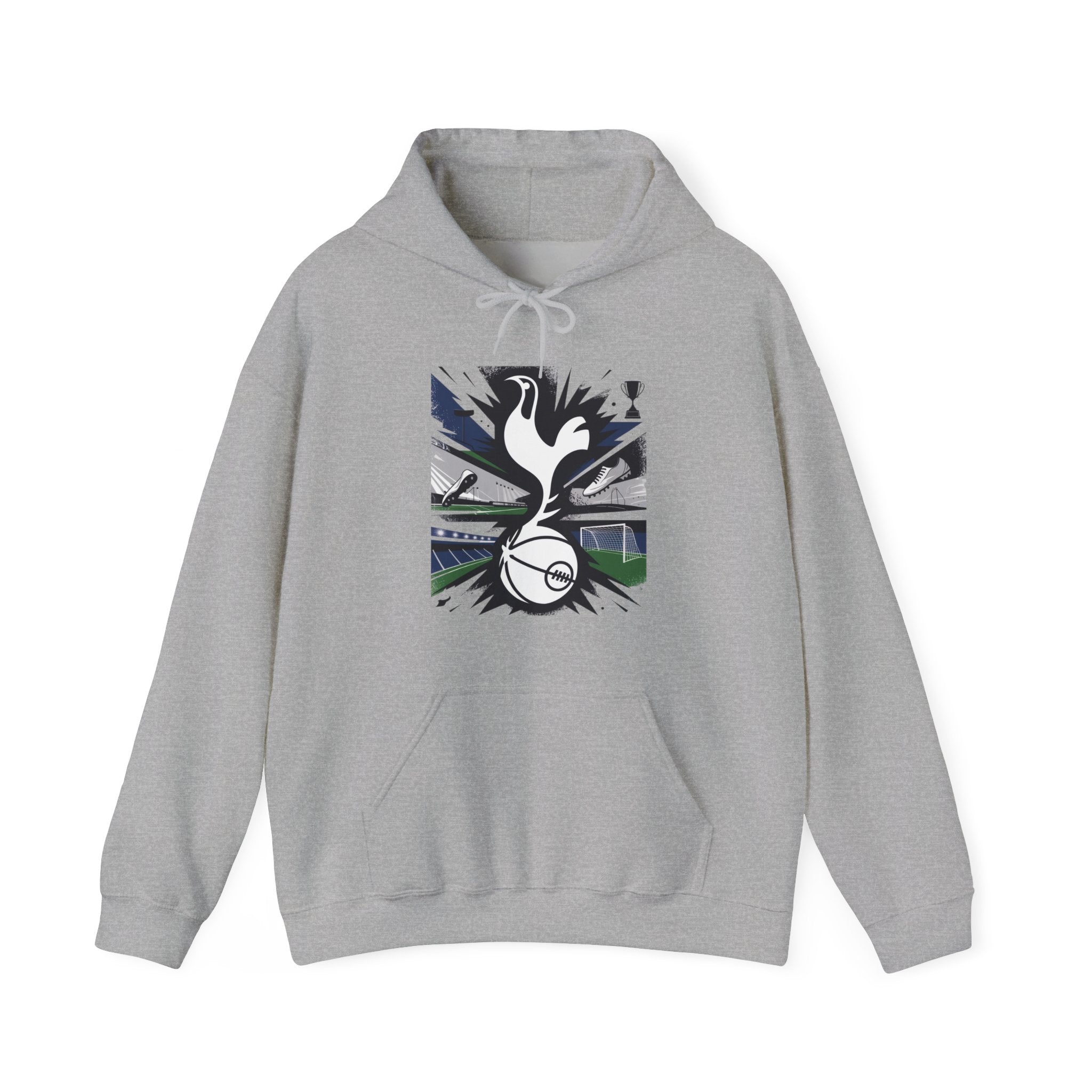 Tottenham Hotspur Crest Hoodie — Dynamic Streaks Football Fan Pullover