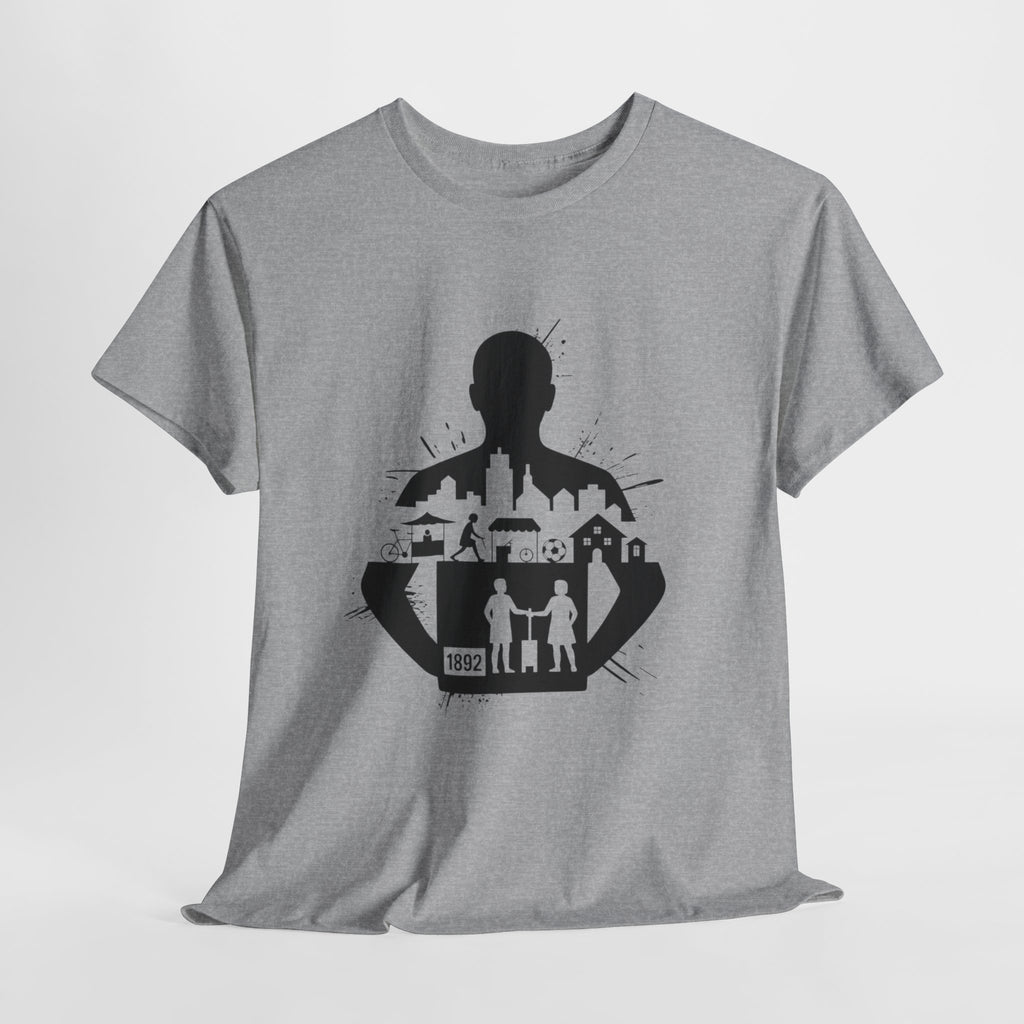 tottenham spurs abstract special Urban Silhouette Unisex Heavy Cotton Tee - Creative Cityscape Design