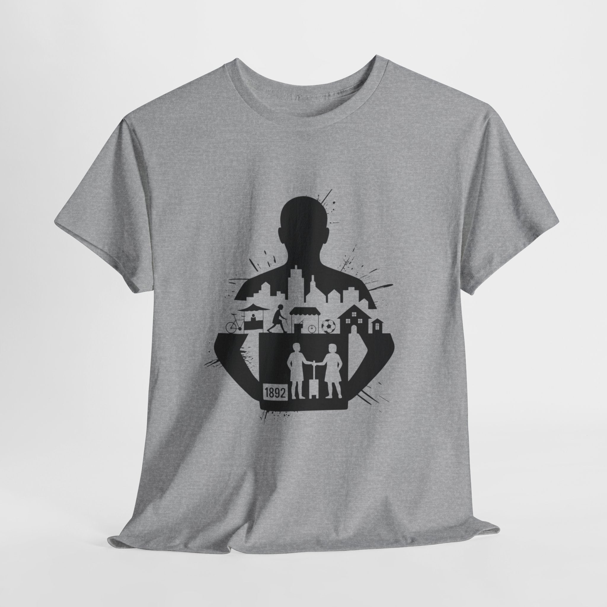 tottenham spurs abstract special Urban Silhouette Unisex Heavy Cotton Tee - Creative Cityscape Design