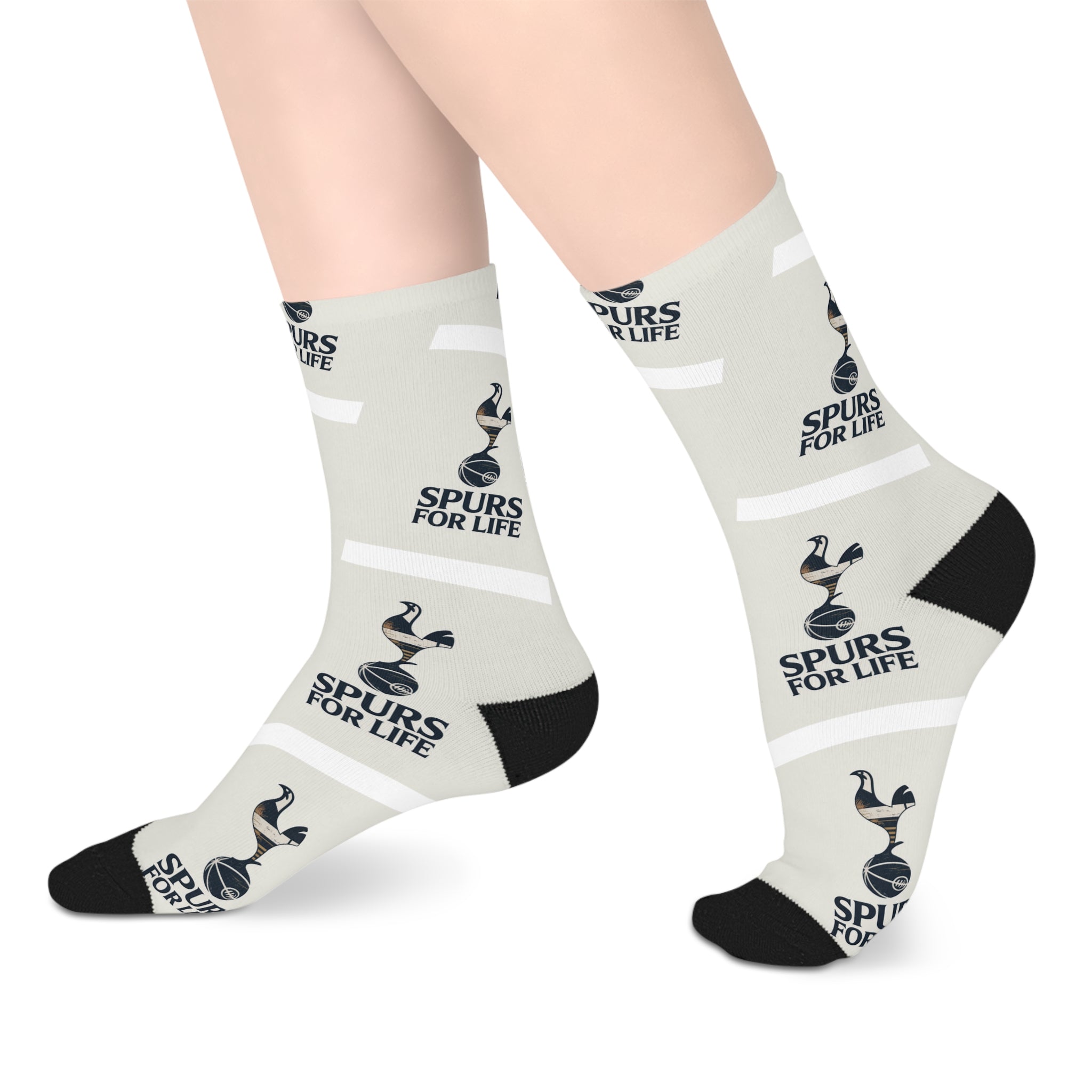 Tottenham spurs unofficial Inspirational Mid-Length Socks - Spread Positivity for Everyday Comfort