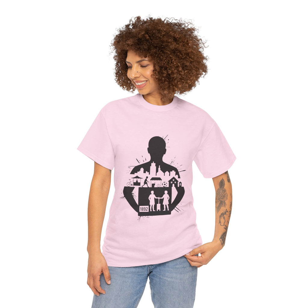 tottenham spurs abstract special Urban Silhouette Unisex Heavy Cotton Tee - Creative Cityscape Design