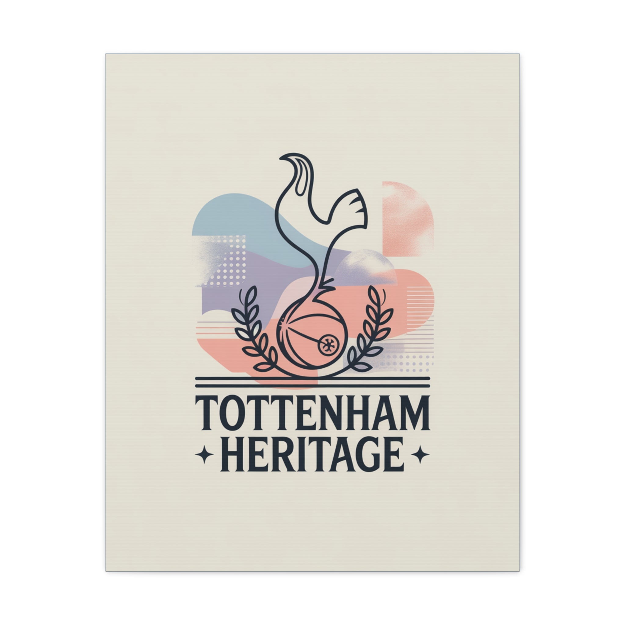 tottenham heritage abstract canvas art Matte Canvas, Stretched, 1.25"