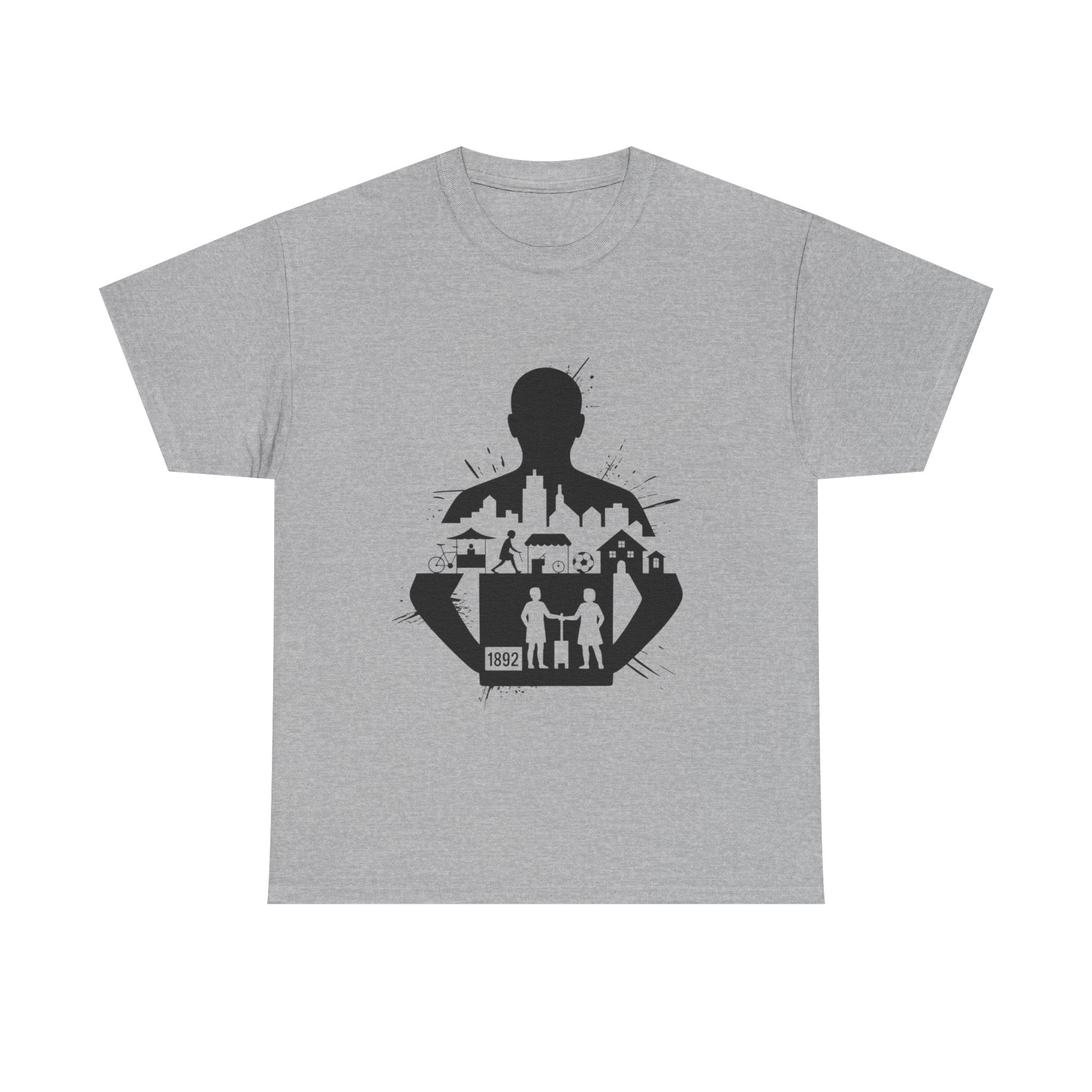 tottenham spurs abstract special Urban Silhouette Unisex Heavy Cotton Tee - Creative Cityscape Design