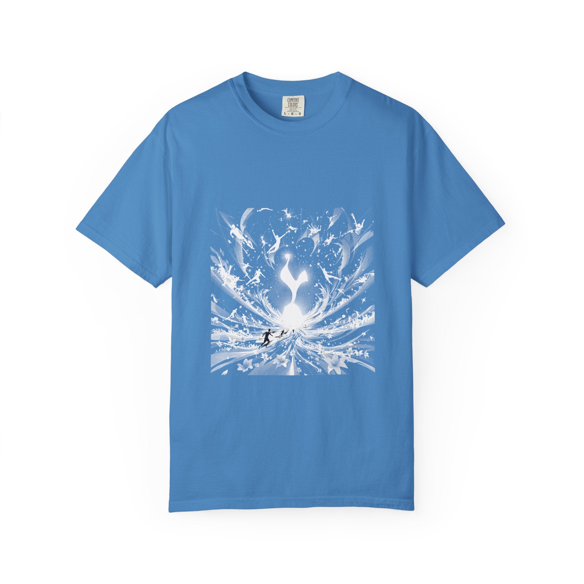 Artistic Flame Unisex T-Shirt - Garment-Dyed Graphic Tee