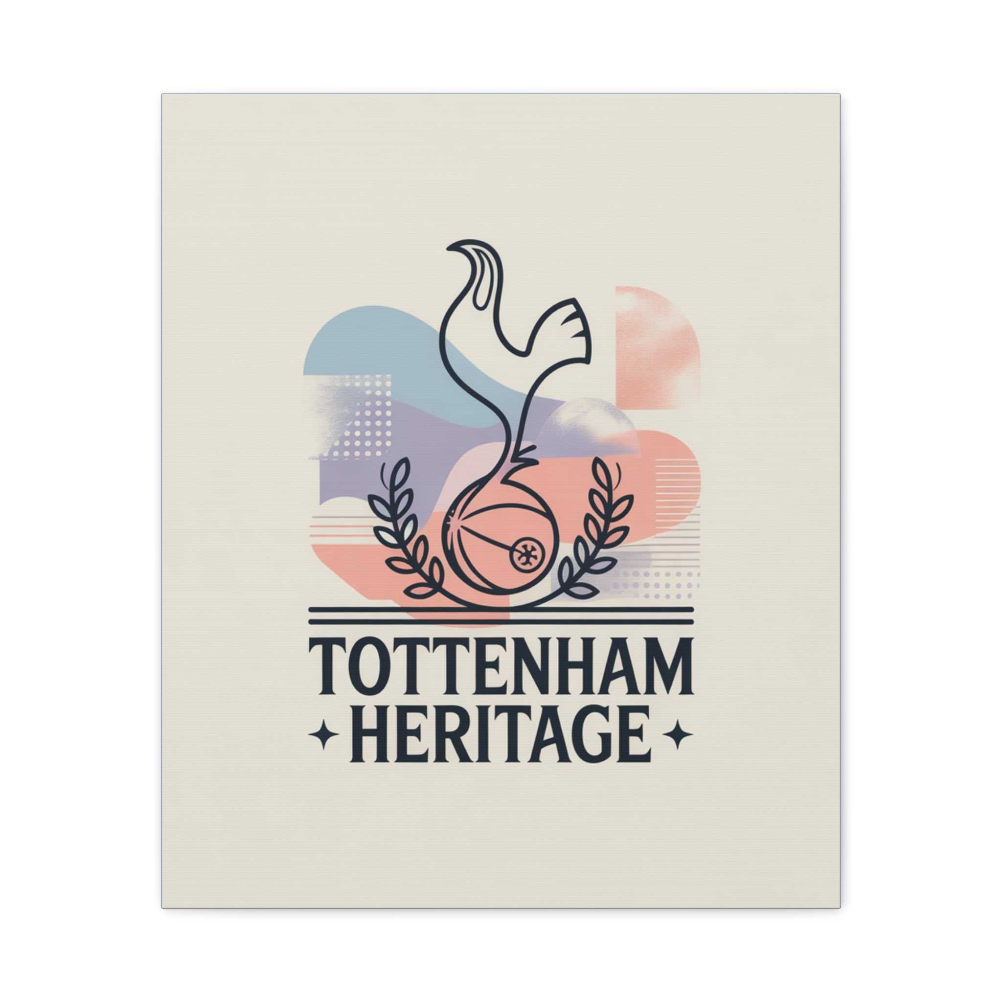 tottenham heritage abstract canvas art Matte Canvas, Stretched, 1.25"
