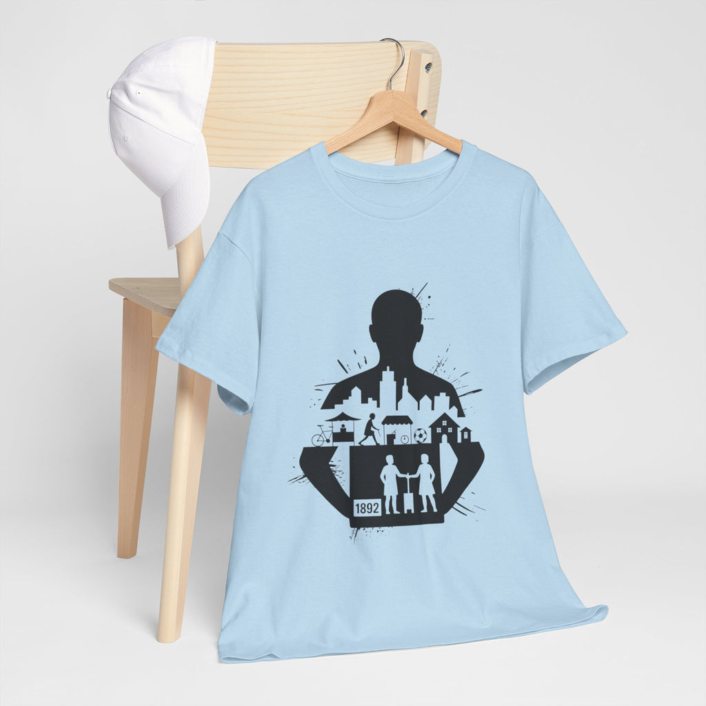 tottenham spurs abstract special Urban Silhouette Unisex Heavy Cotton Tee - Creative Cityscape Design