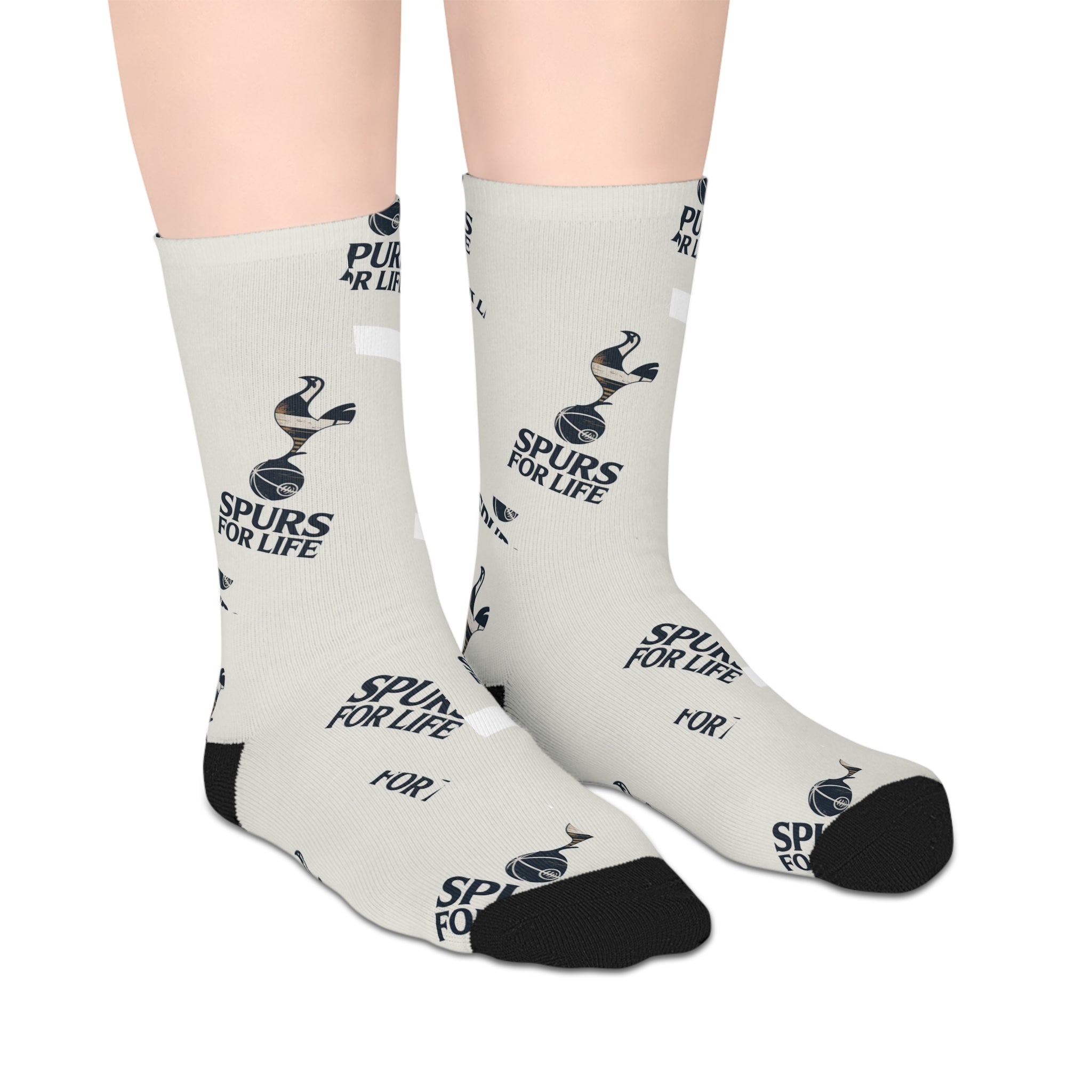 Tottenham spurs unofficial Inspirational Mid-Length Socks - Spread Positivity for Everyday Comfort