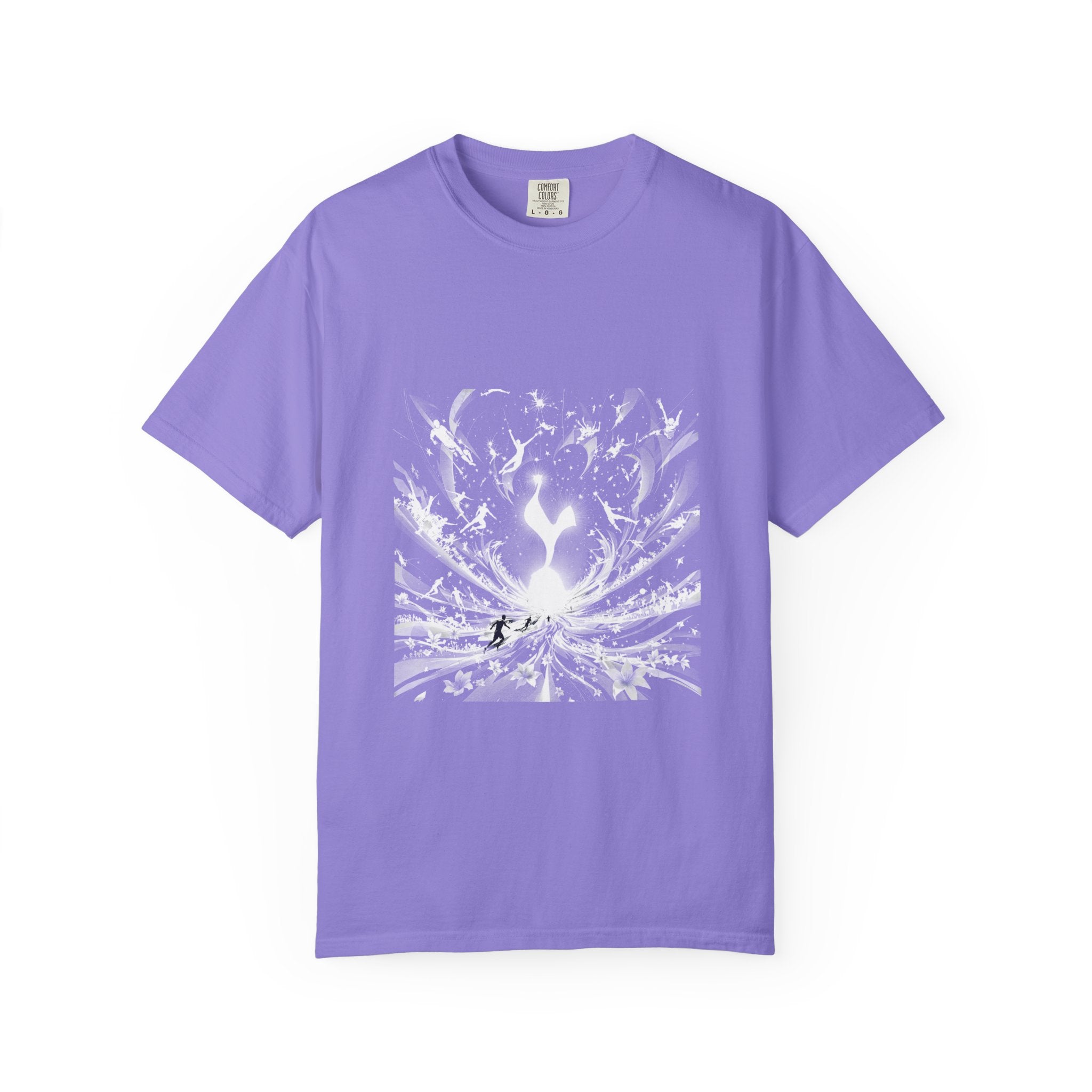 Artistic Flame Unisex T-Shirt - Garment-Dyed Graphic Tee