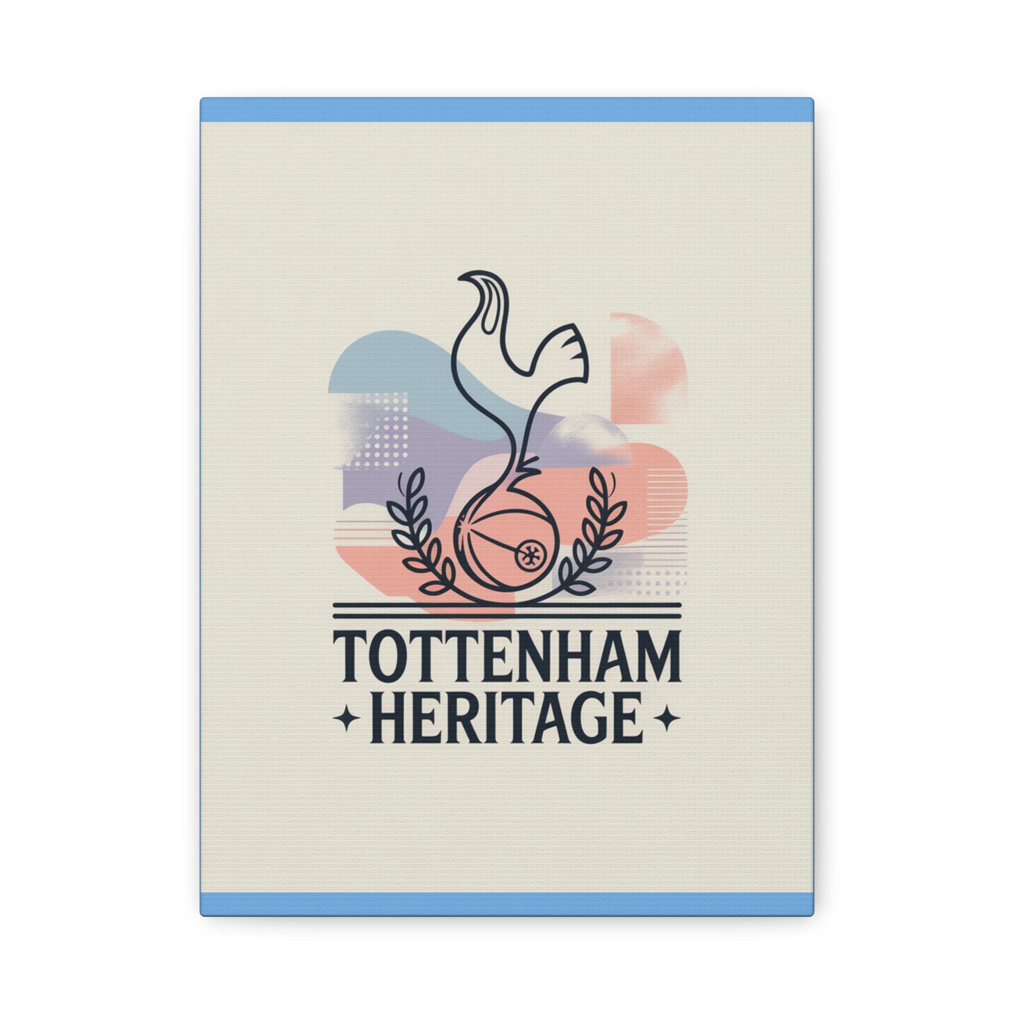 tottenham heritage abstract canvas art Matte Canvas, Stretched, 1.25"