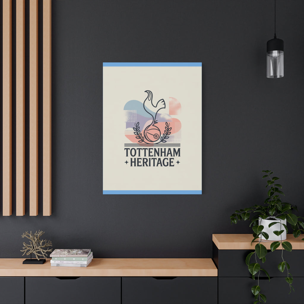 tottenham heritage abstract canvas art Matte Canvas, Stretched, 1.25"